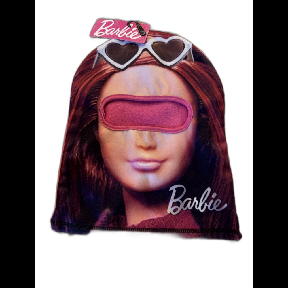 Barbie Little Girls One Size Knit‎ Beanie Hat Cap Barbie Graphic E25